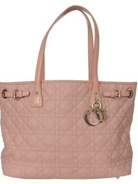 ♥️Dior Panarea Quilted Pink Leather Tote Bag♥️